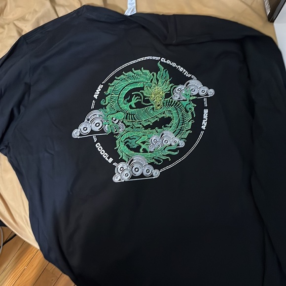 Google dragon long sleeve T-Shirt XL NEW (Dragonball cloud) Limited 2022 - Picture 3 of 9